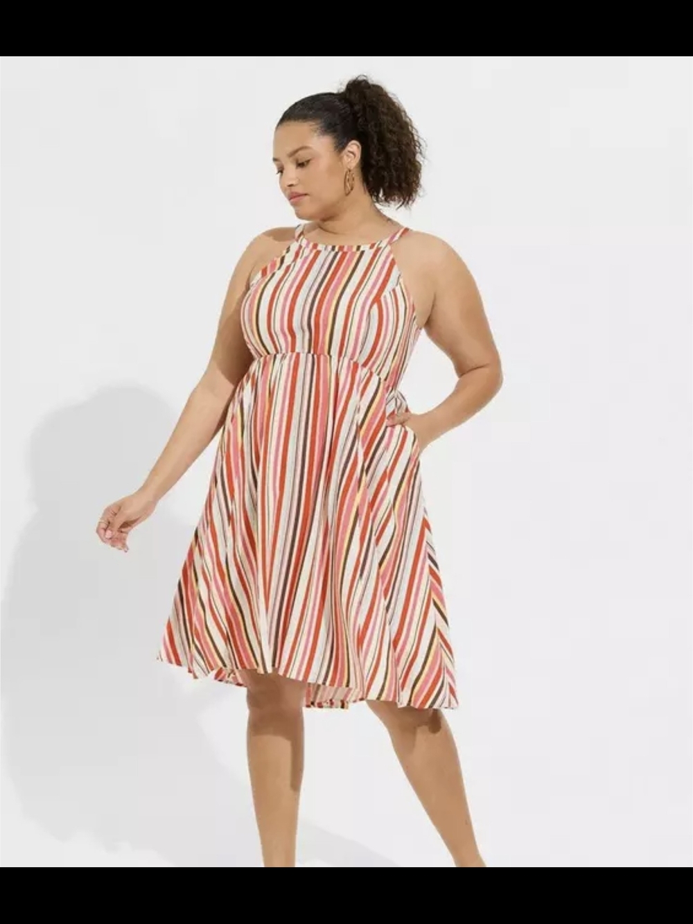 torrid Striped Halter Dress